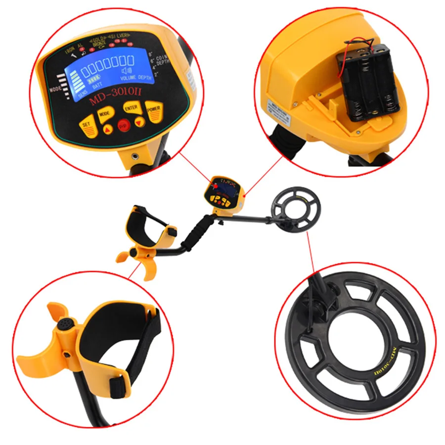 MD3010II Professional Underground Metal Detector Gold Detector  With LCD Screen High Sensitivity Gold Detector