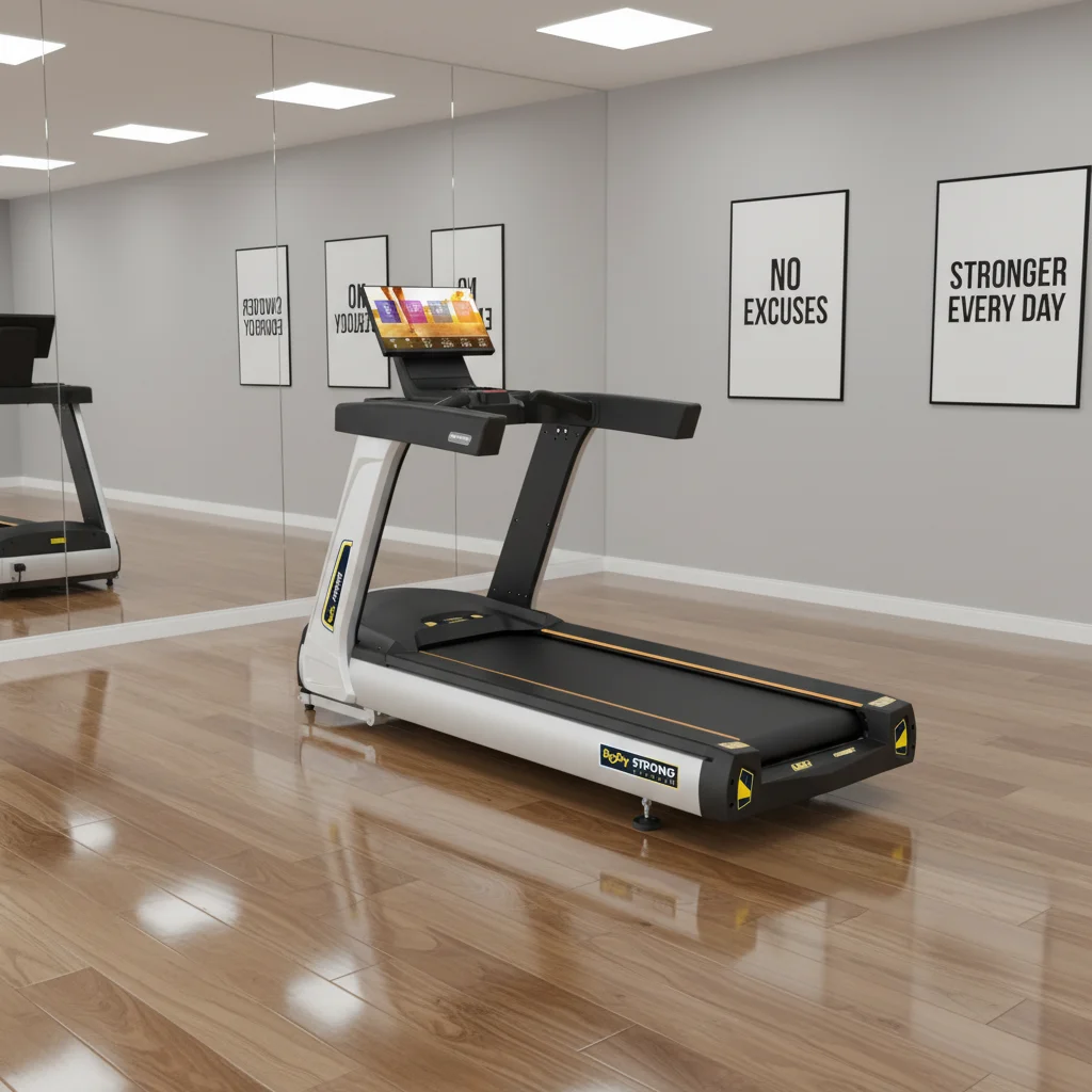 OEM Bodybuilding Motorized Fitness Treadmill with LED Screen 150kg Capacity Slope Function-Home Gym Equipment