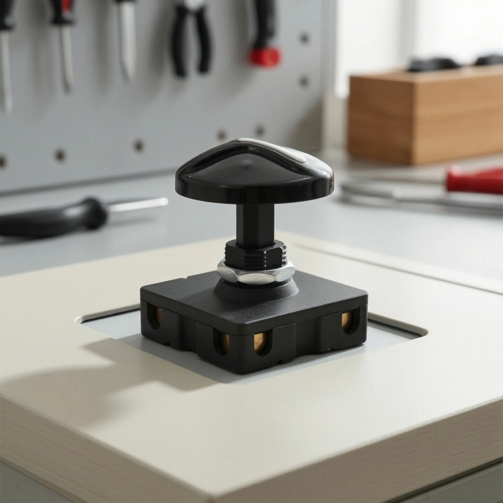 Speed Selector Switch Panel Mount Rotary Selector Switch Compact Black for Repair Technicians, Fans, Heaters view 4