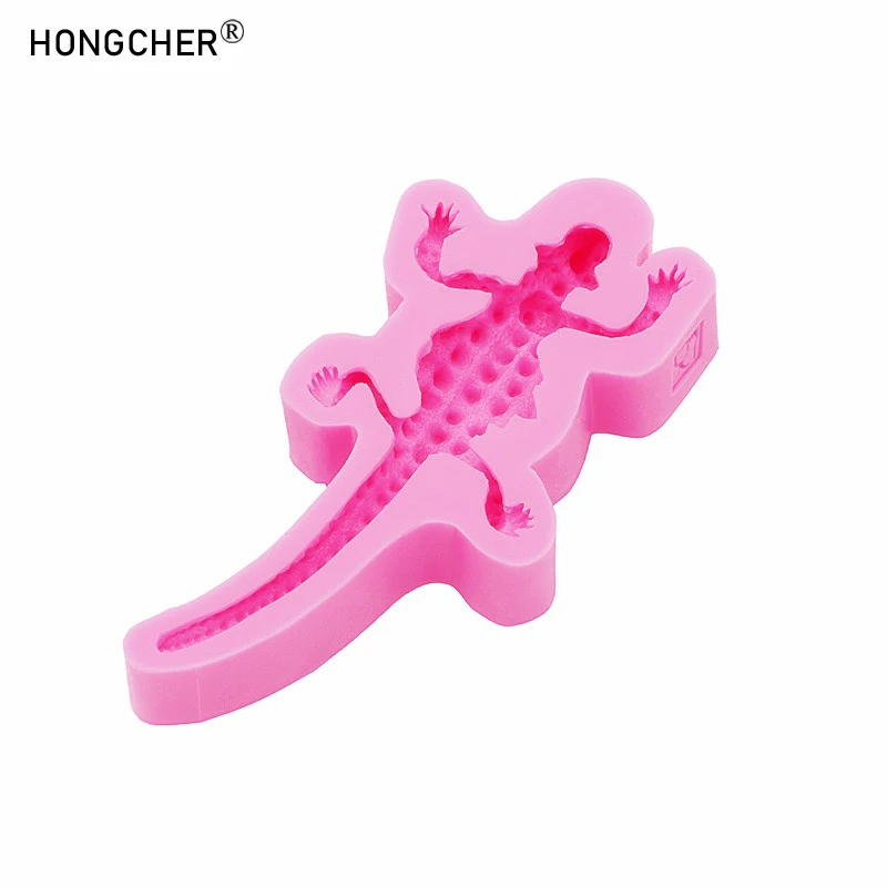 Lizard Gecko DIY Micro Landscape Decoration Accessories Drip Mould Handmade Chocolate Cake Dessert Decoration Silicone Moulds - view 5