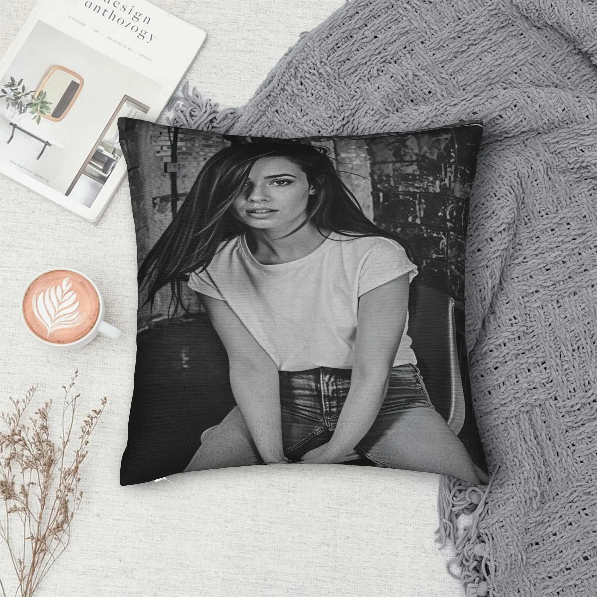 Actor Sofia Carsons Pillow Cover  Funny Pillow Case For Living Room Chair Design Pillowcases Gift Idea