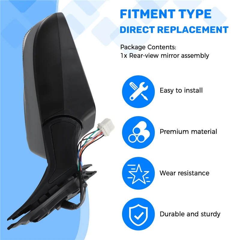 

Простое зеркало заднего вида в сборе, отражатель зеркала заднего вида для Subaru Legacy 2010-2012 Outback 2010 2011