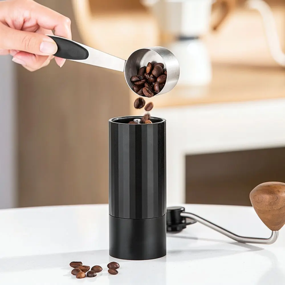 Handheld Coffee Grinder Adjustable Stainless Steel Burr Manual Mill Portable Bean Crusher For Espresso Pour Over Use