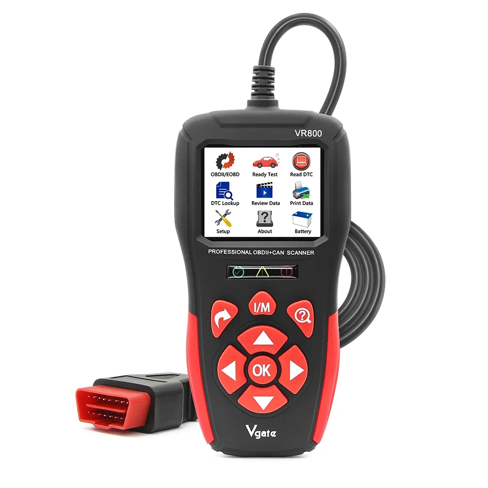 VR800 Enhanced Universal EOBD OBD2 Scanner Fault Code Reader Check Engine Light Auto OBD-II CAN Diagnostic Scan Tool