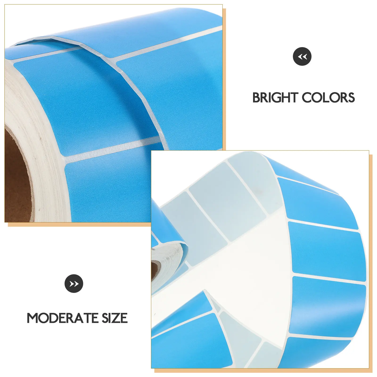 Colorful Thermal Labels Self-Adhesive Blank Stickers for Office Kitchen Milk Tea Shop Sealing Decoration Waterproof Oilproof view 3