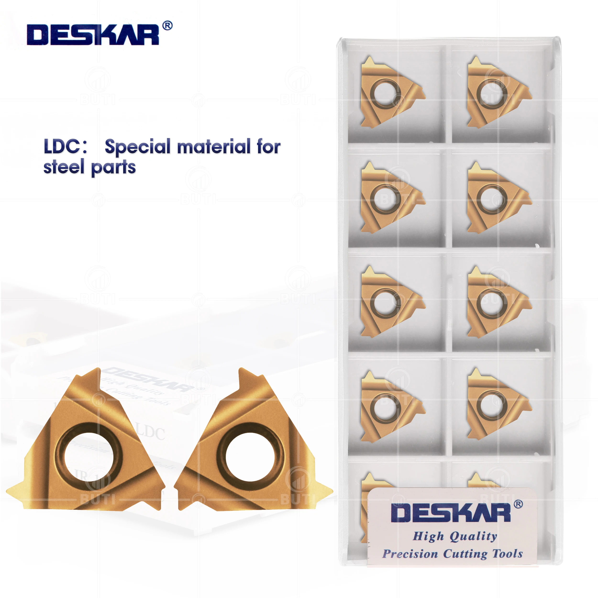 

DESKAR 100% Original 16ER/IR 8W 9W 10W 11W 12W 14W 16W 18W 19W 20W 24W LDC High Quality Threading Inserts CNC Lathe Cutter Tools