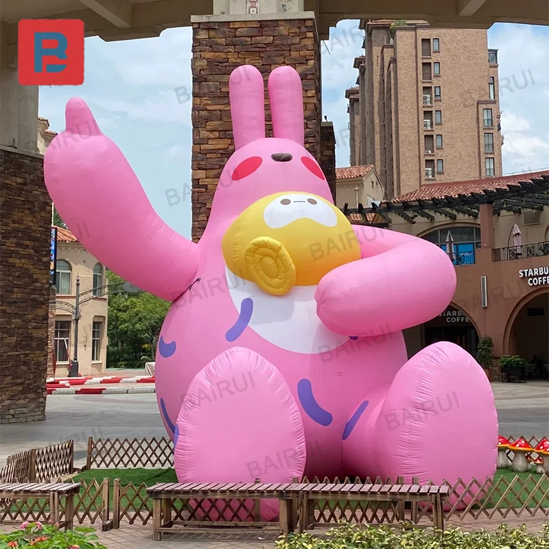 

New Design Inflatable Rabbit Characters Air Blow Cartoon activity decoration