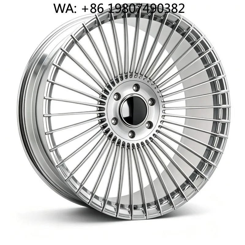 17-22 Inch 3-Piece Black Multi-Spoke Forged Wheels Multi PCD 5x112 5x120 Long Service Life Auto Rims