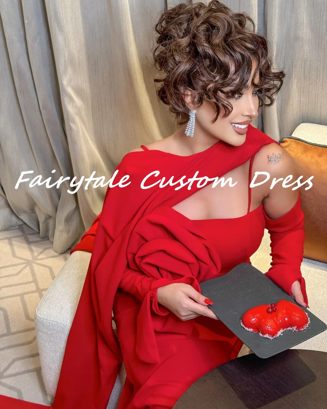 Fairytale Red  فستان حفلات الزفاف Elegant and beautiful dresses for women Formal Occasion Dresses Luxury evening dresses 2024