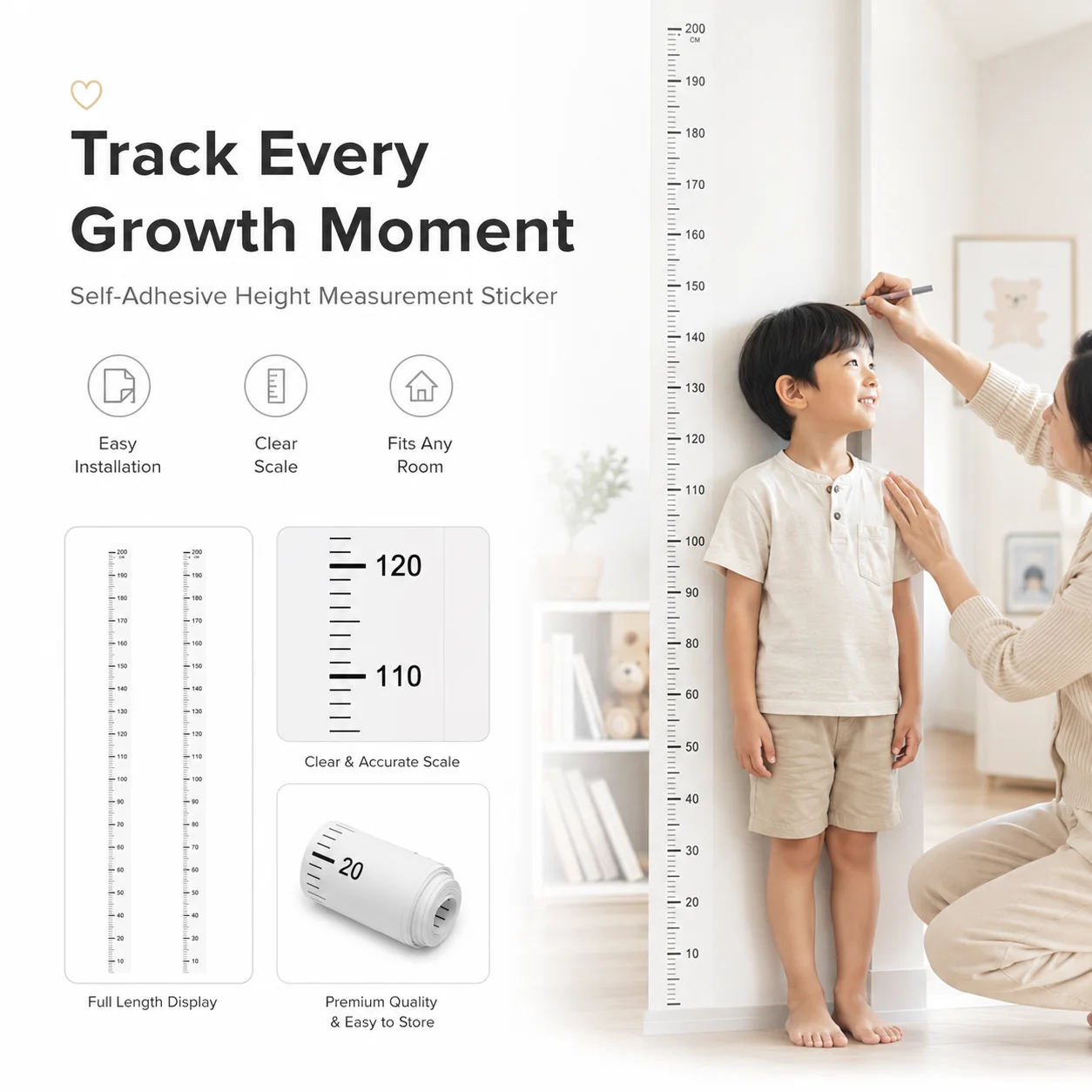Autocollant mural de mesure de - Growth Chart Ruler avis et prix