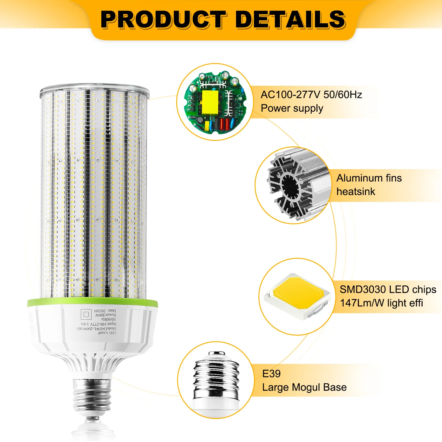 

Corn Lights Led USA/Canada in Stock 40W 50W 250W 300W E26 E27 E40 E39 Bulbs 30w Led Corn Lamp Outdoor LED Corn Bulb Light