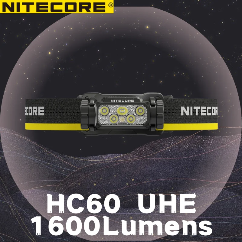 lampe-frontale-rechargeable-usb-c-nitecore-hc60-uhe-1600-lumens-portee-maximale-de-157-m-batterie-integree-de-4000-mah