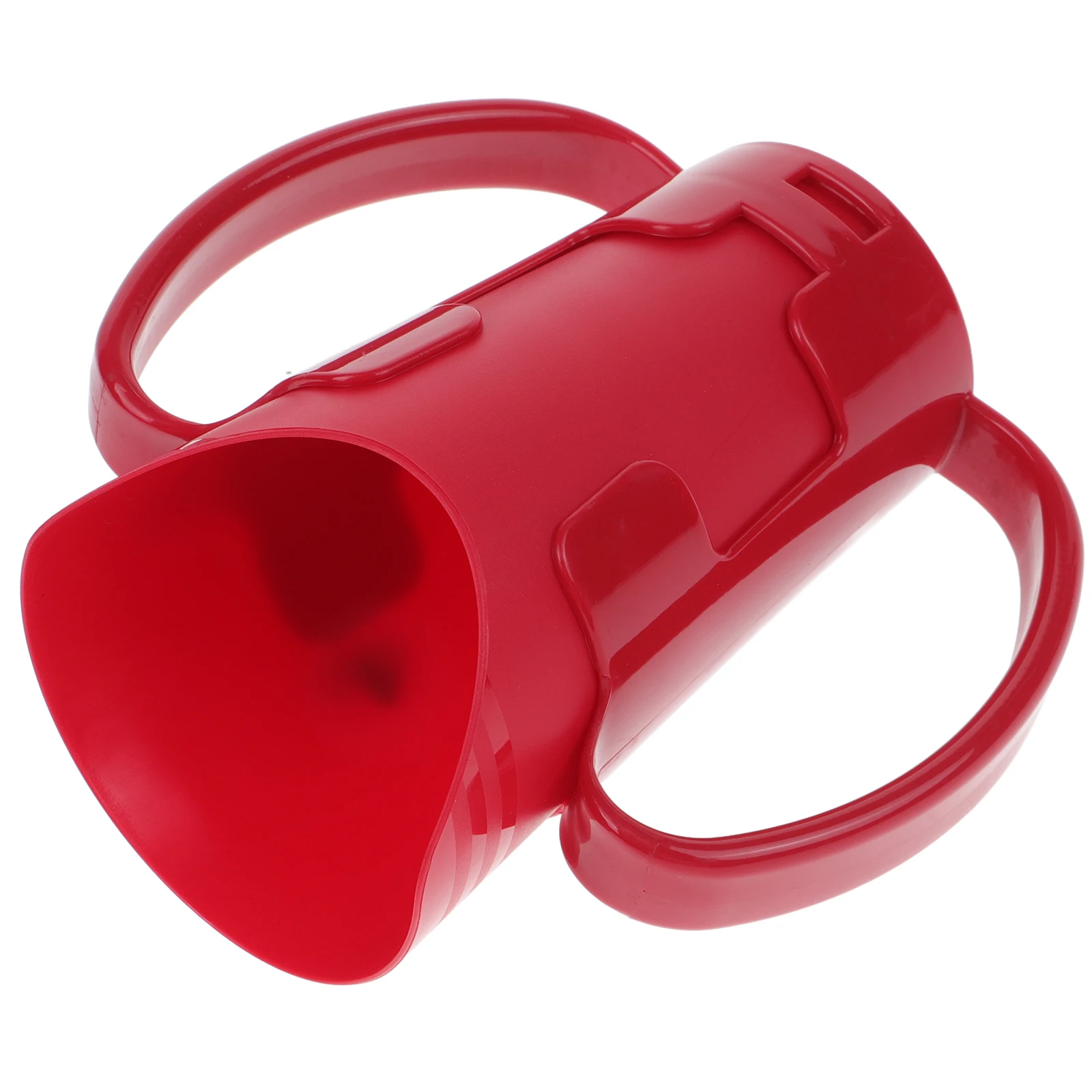 

Beavorty Adult Cup with 2 Handles Drinking Aid for Elderly Disabled Patients Soup Feeding Red