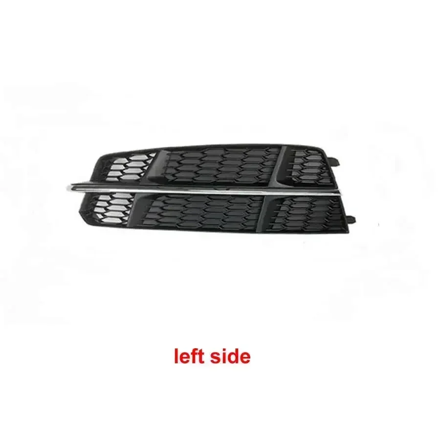 For Audi A6 A6L C7 Sports Version 2018 Fog Light Frame Front Lower Bumper Car Fogs Lamps Cover Vent Grille Auto Lamp Hoods