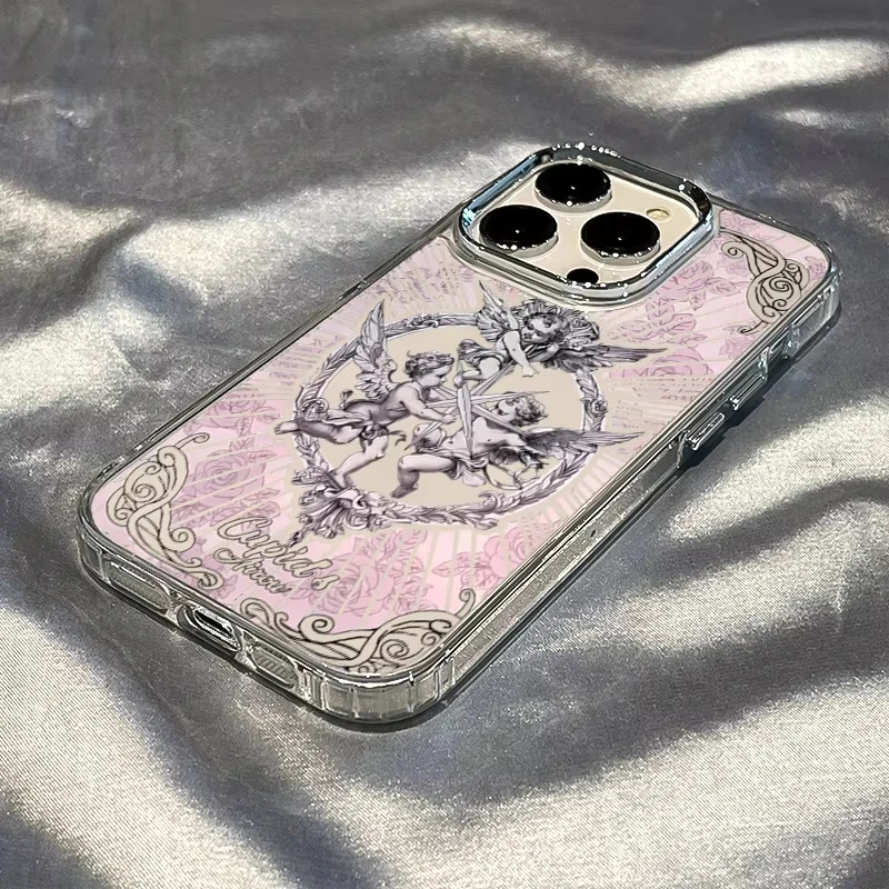 Middle Ages Cupid Angel Phone Case for iPhone 17 Air 11 12 13 14 15 16 Pro Max X Xs XR 8 7 Soft TPU Protective Cover Fundas view 5