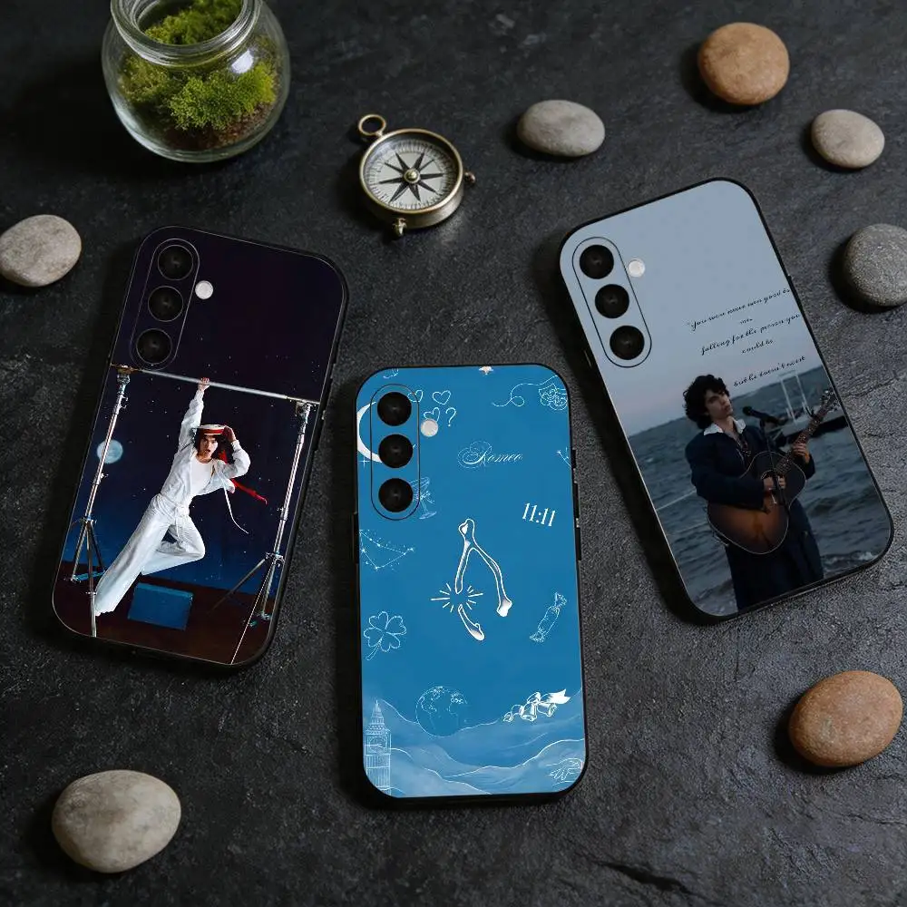 C-Conan Gray Wishbone  Black Soft Silicone Phone Case For Samsung Galaxy A73 72 71 70 53 52 51