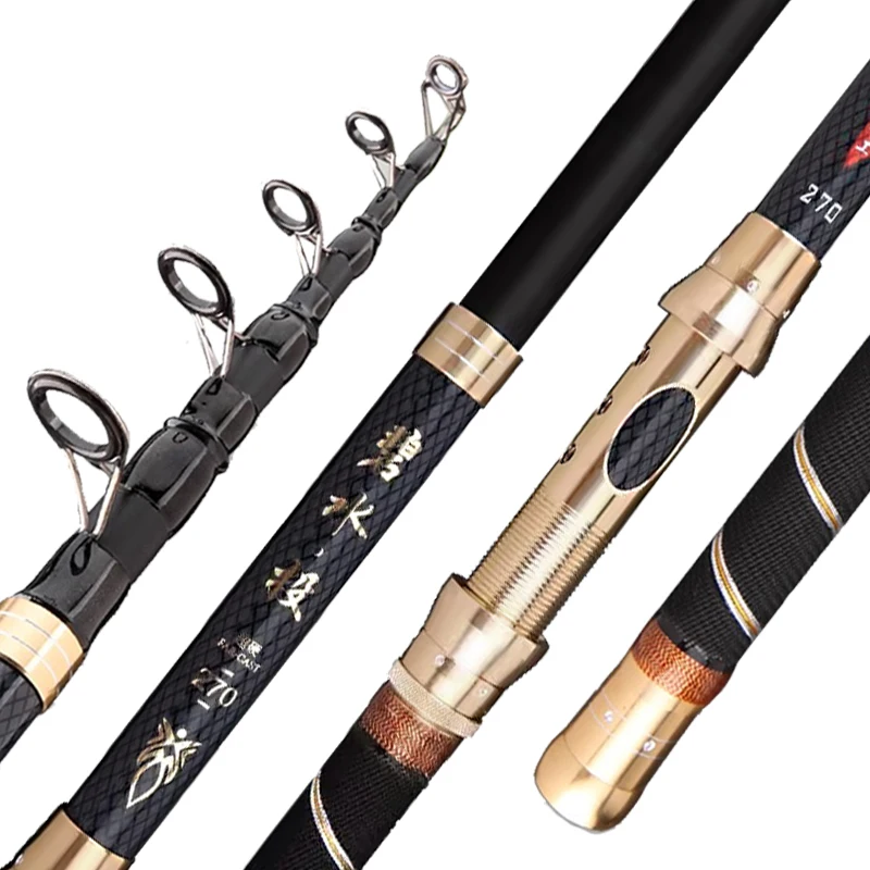 

2.4M 2.7M 3.6M Superhard Telescopic Spinning Fishing Rods Ultra-Light Long Shot Sea Pole Long-Range High Quality Throwing Rod