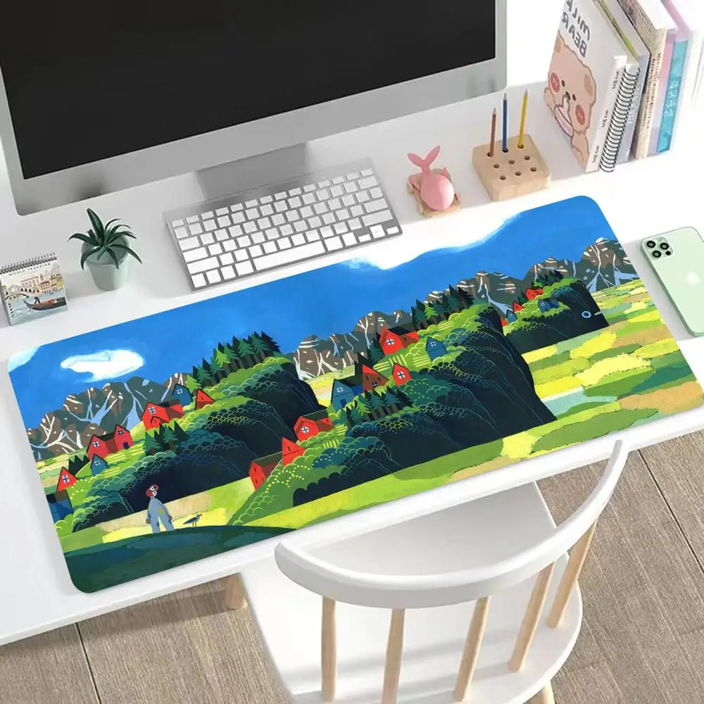 

Nature Imagery Mouse Pad Cute HD Mousepad Pad Extended Gaming Keyboard LargeMousepad 90x40cm XXL Gamer Mousepad