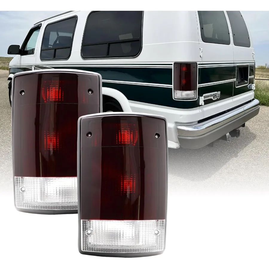

9214 Econoline Van Tail Light Replacement Tail Lamps Set Left + Right for 19922014 Econoline Van E150 E250 E350 and 20002005