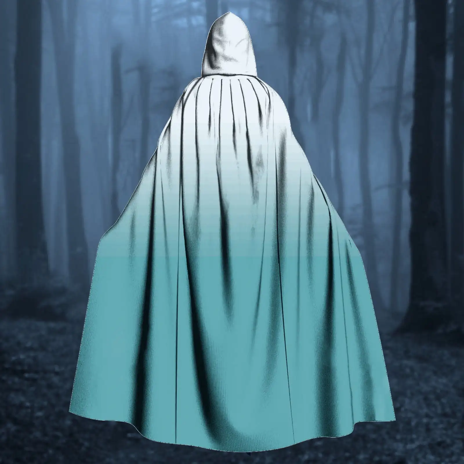Customization Halloween Cape With Hood Reversible Hooded Cape Cloak Adult Unisex Theme Party Long Hooded Cloaks Costume