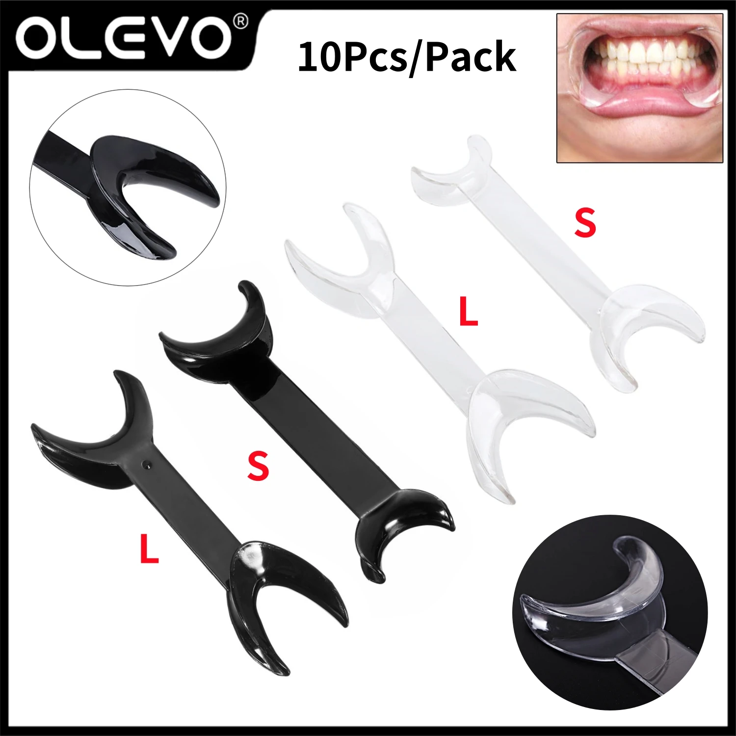 

10 Pcs Dental Intraoral Lip Cheek Retractor T-Shape Double Head Orthodontic Spreader Mouth Opener Dentist Instrument Tools