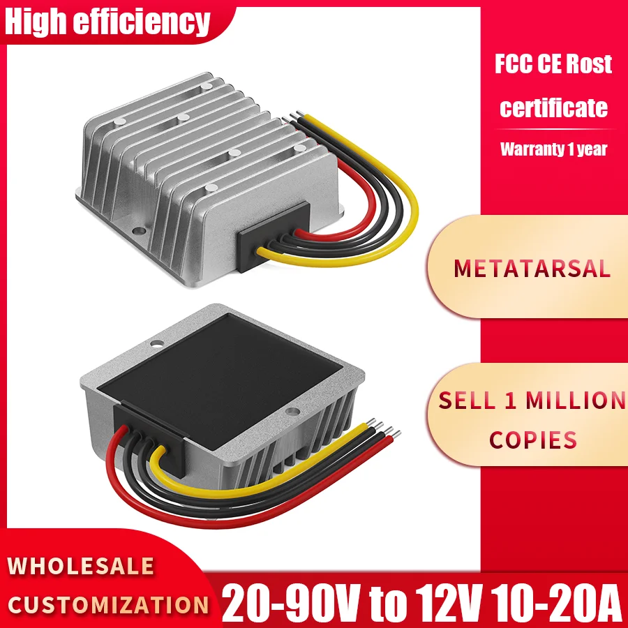 84v 72v 60v 48v 36v 24v to 12v 10a 15a 20a dc-dc step down converter 20-90v to 12v 10-20a dc buck Modules