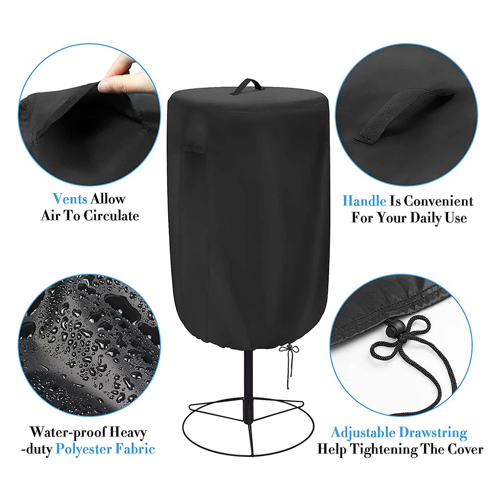 Heavy-Duty Polyester Disc Golf Cover Rainy Weather 26''D * 35''H Adjustable Golf Basket Cover Waterproof Cover