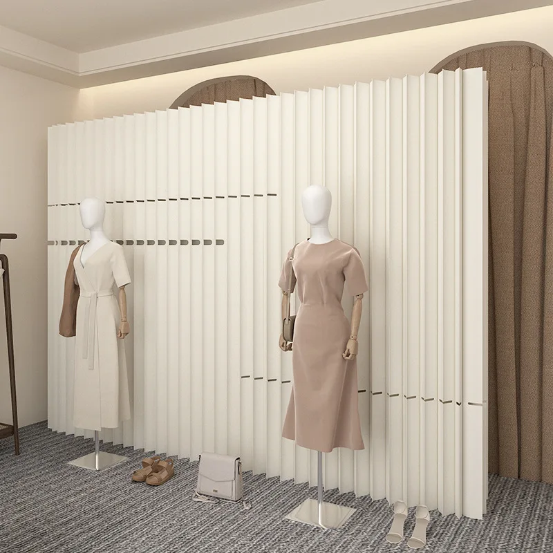 Folding Screen Room Divider Partition Wall for Office Hallway Live Stream Background Exhibition