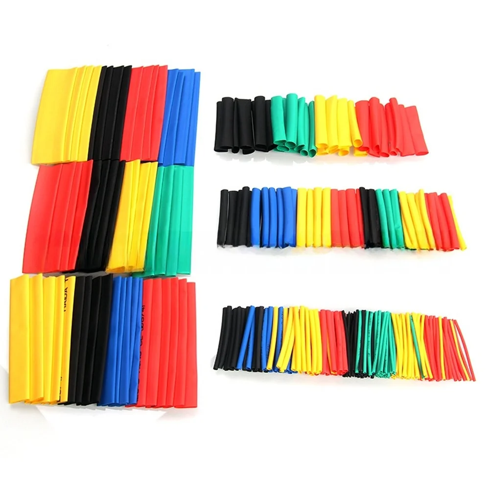 

Heat Shrink Tubing 328 pcs Polyolefin 2:1 Shrink Ratio Flame Retardant UL Certified for Wire Bundling and Insulation
