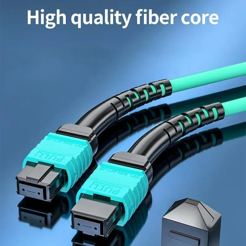 

FASO 12-ядерный оптический патч-кабель MPO/UPC-LC/UPC OM3 Type B, многомодовый мм, подходит для оптических модулей QSFP+