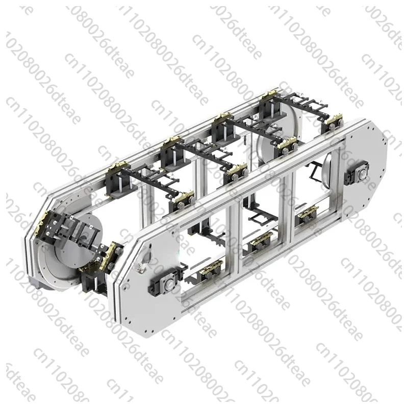 Dual Rail Circular Conveyor Equipment Vertical Circular Track Production Transport Line