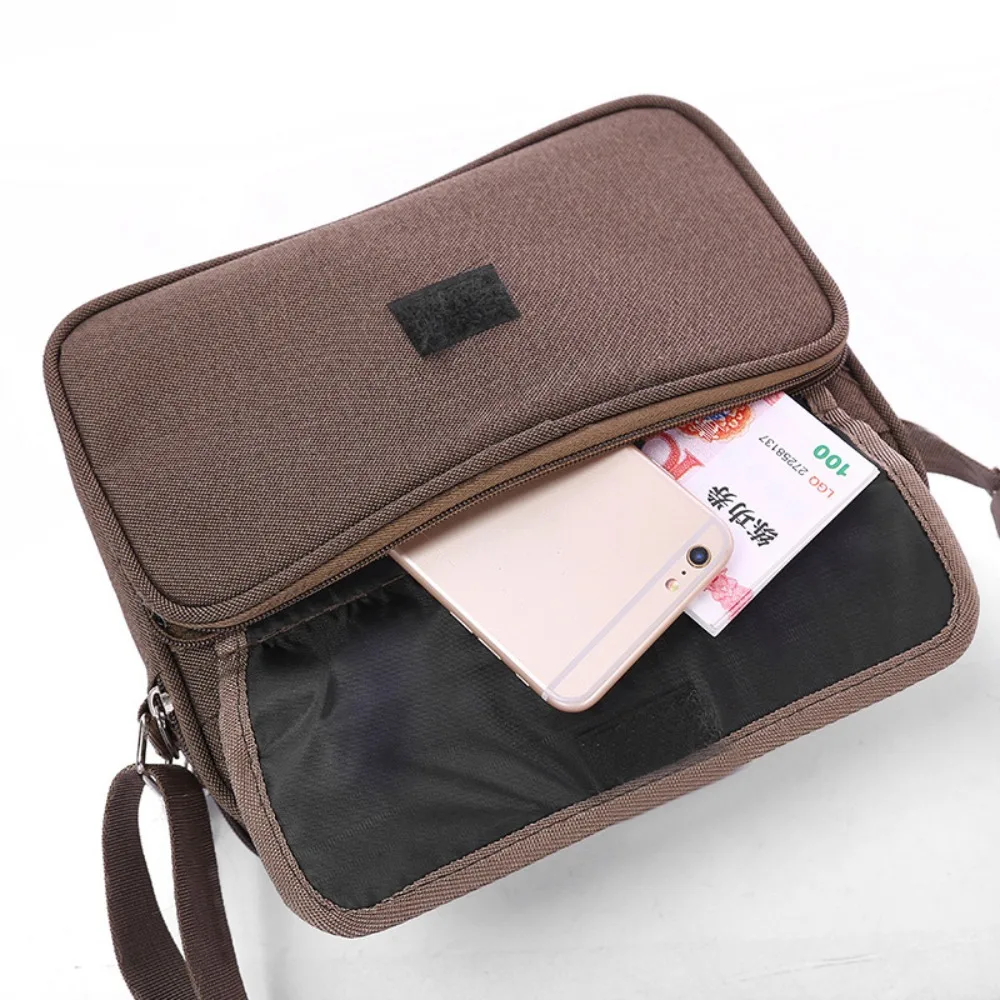 Sac à main pratique en Dacron Oxford pour hommes, sacoche de loisirs pour documents solides