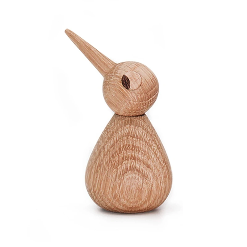 

Spiked-Billed Bird Creative Gift Of Pure Handmade Solid Wood Decoration In Nordic Denmark Puppet Wood Carving Bird