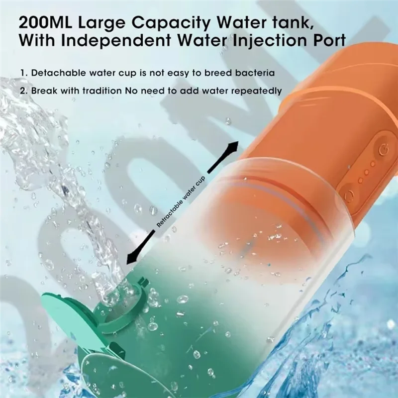 A66T-Tragbare Munddusche, Munddusche mit Wasserstrahltechnologie für effektive Zahnaufhellung und Mundreinigung