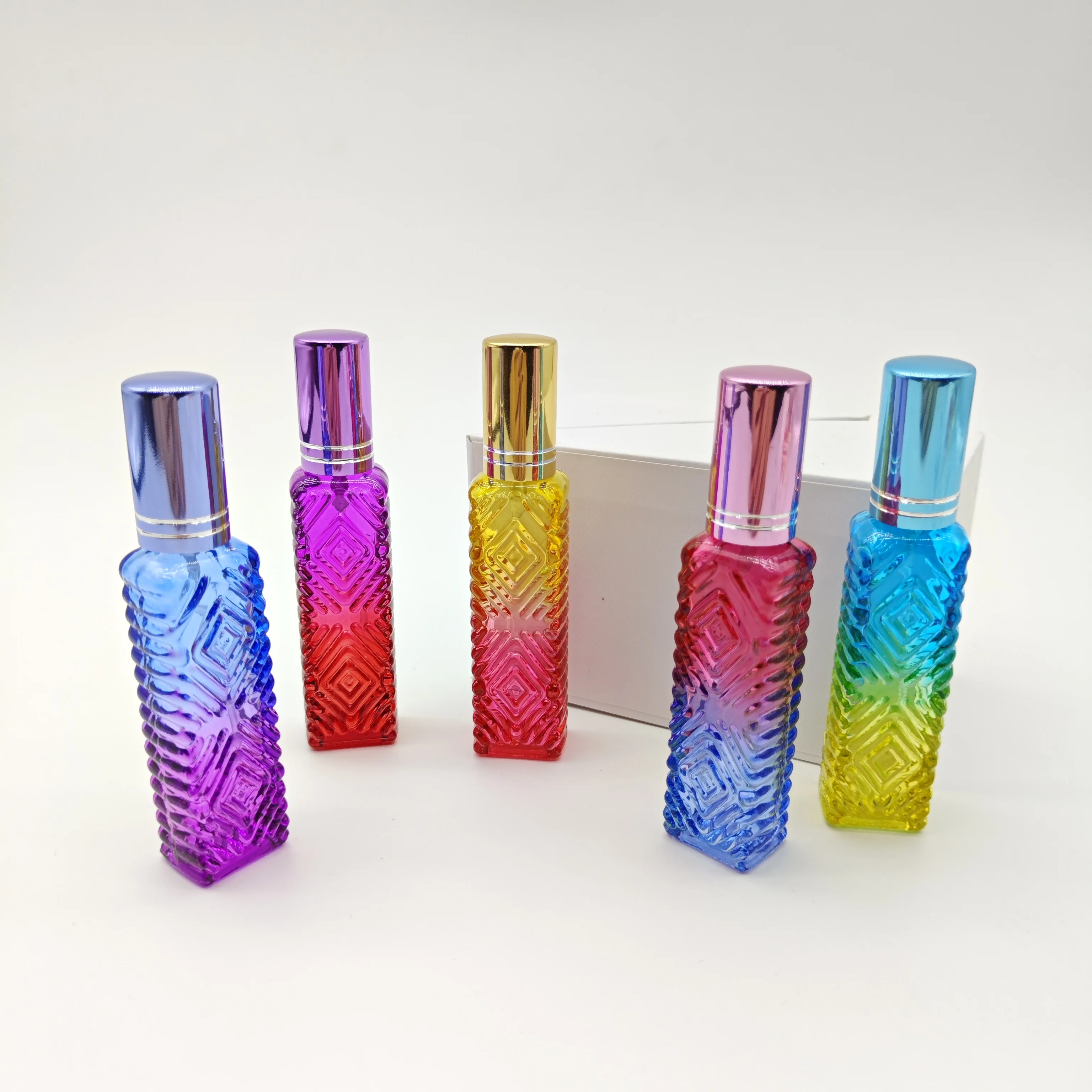 

5 шт. градиентный стеклянный распылитель, дорожные флаконы для духов, мини-портативный стеклянный распылитель
