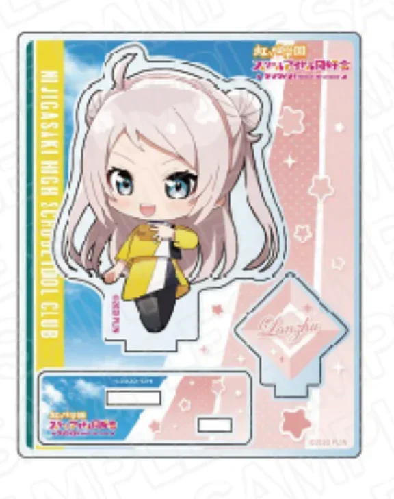 Anime uehara ayumu nakasu kasumi miyashita ai zhong lanzhu mini figura boneca konoe kanata acrílico suporte modelo cosplay brinquedo presente