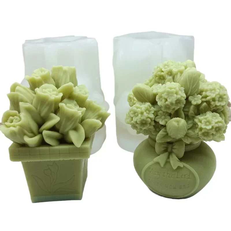 Tulip Bouquet Candle Mold 2