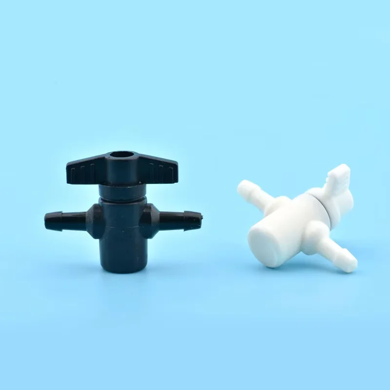 8PCS Plastic 2 way ink valve two ways for Solvent UV printer Flora Xuli Roland aifa ink tube switch CISS system manual valve