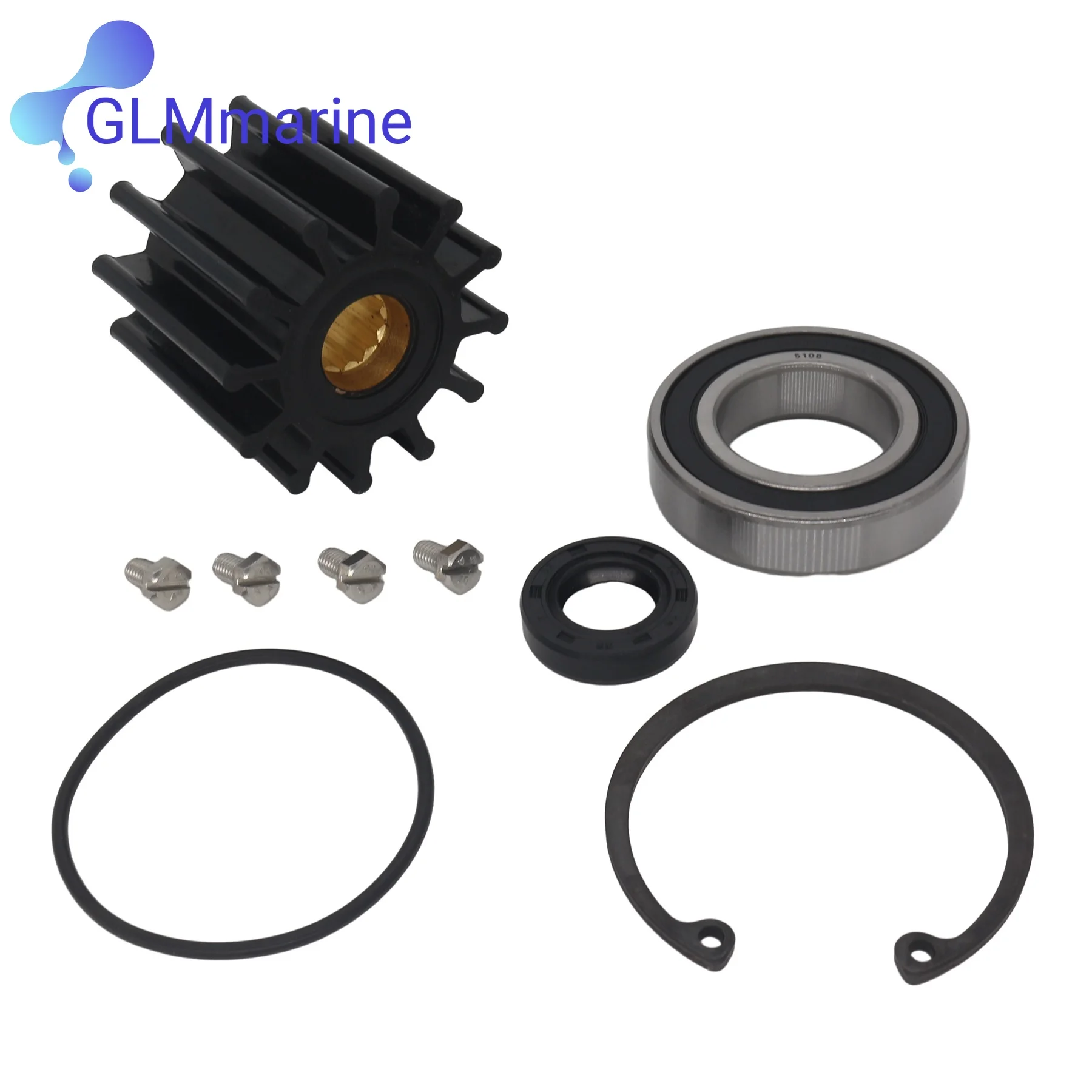 

21611833 22367259 Sea Water Pump Repair rebuild Service Kit for Volvo Penta Crank Mounted Driven V8-350 V8-380 V8-430