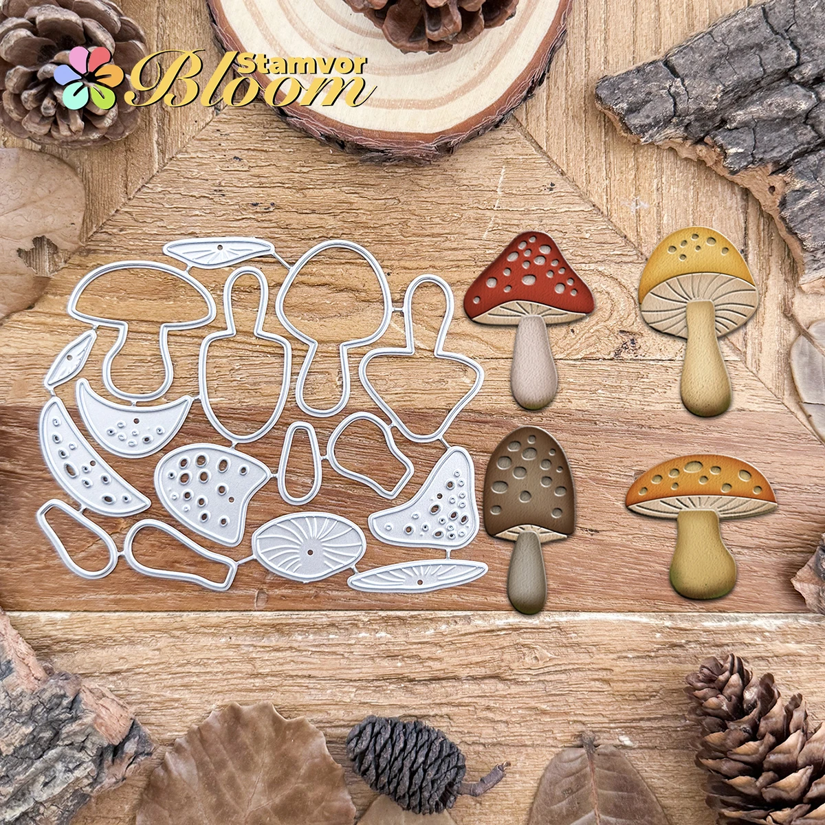 Original schöne Schicht Pilze Metall Stanzformen Scrapbooking dekorative Prägung