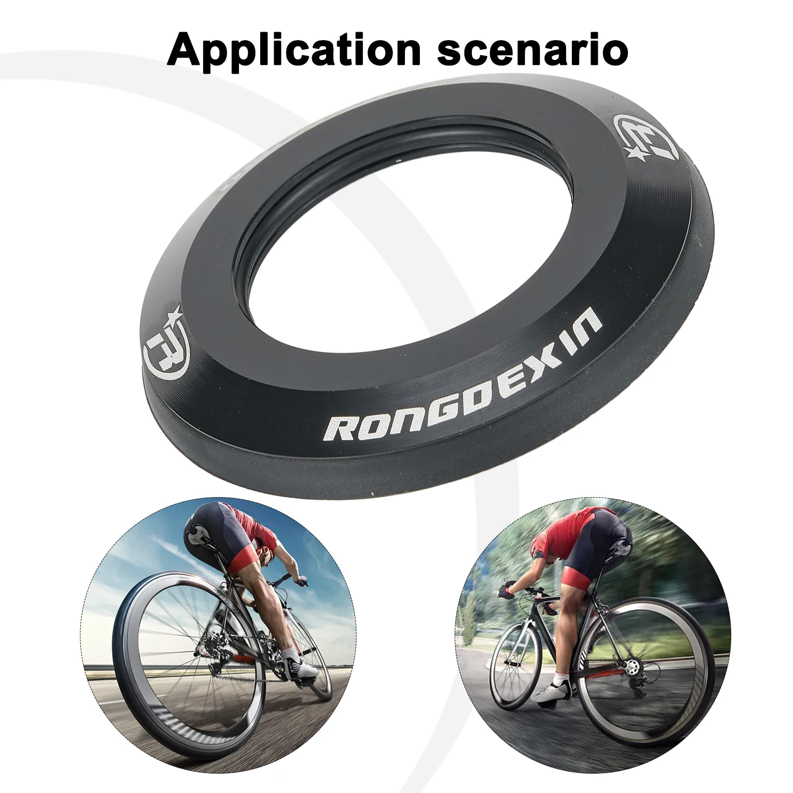 Bicycle Bicycle Headset Cap CNC Components Cove Cycling 4.9mm Thick Flat Styler MTB Mountain Bike Parts Accessory