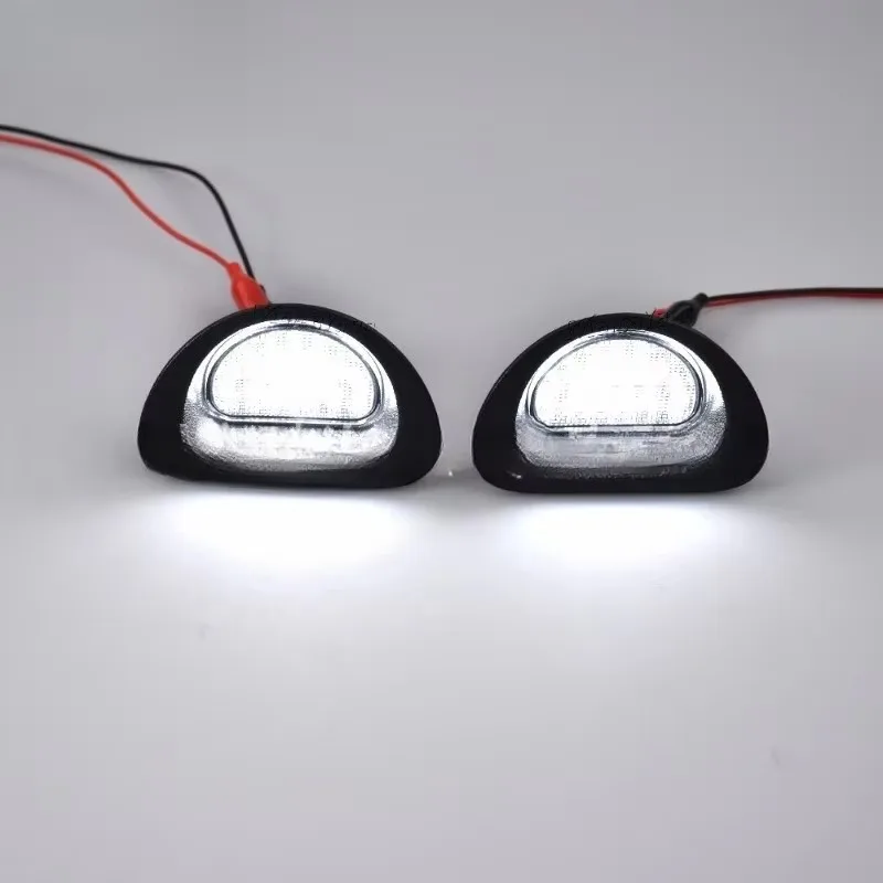 

Popu для 2 шт. Peugeot 107 05-14 Citroen C1 MK I 05-13 заменяет OEM номер 6340E2 Canbus светодиодный светильник номерного знака