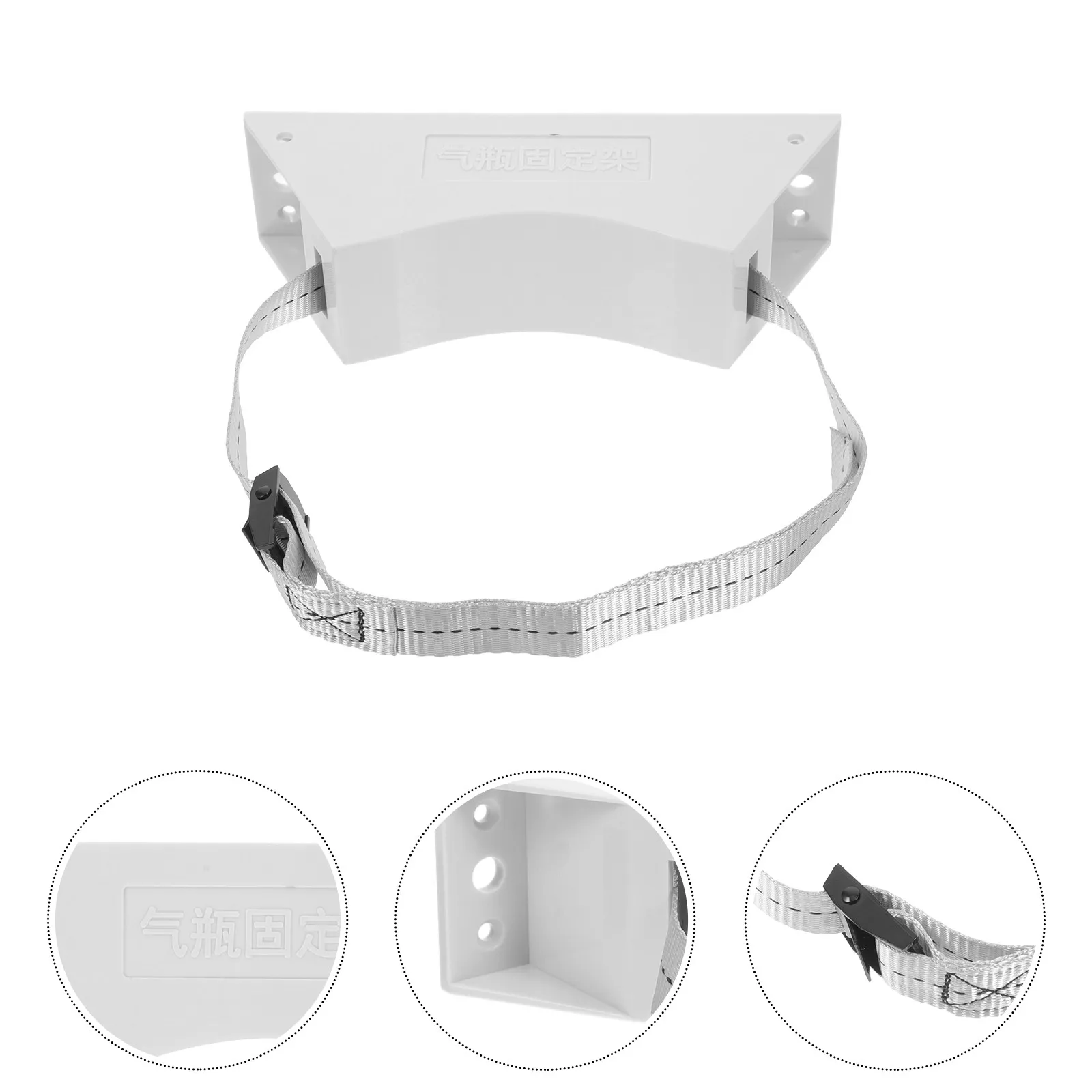 

Кронштейн для газового баллона, пластиковый/железный, прочный держатель, высокопрочный ремень, настенное крепление для газового баллона 40 л, для хранения пропановых баллонов