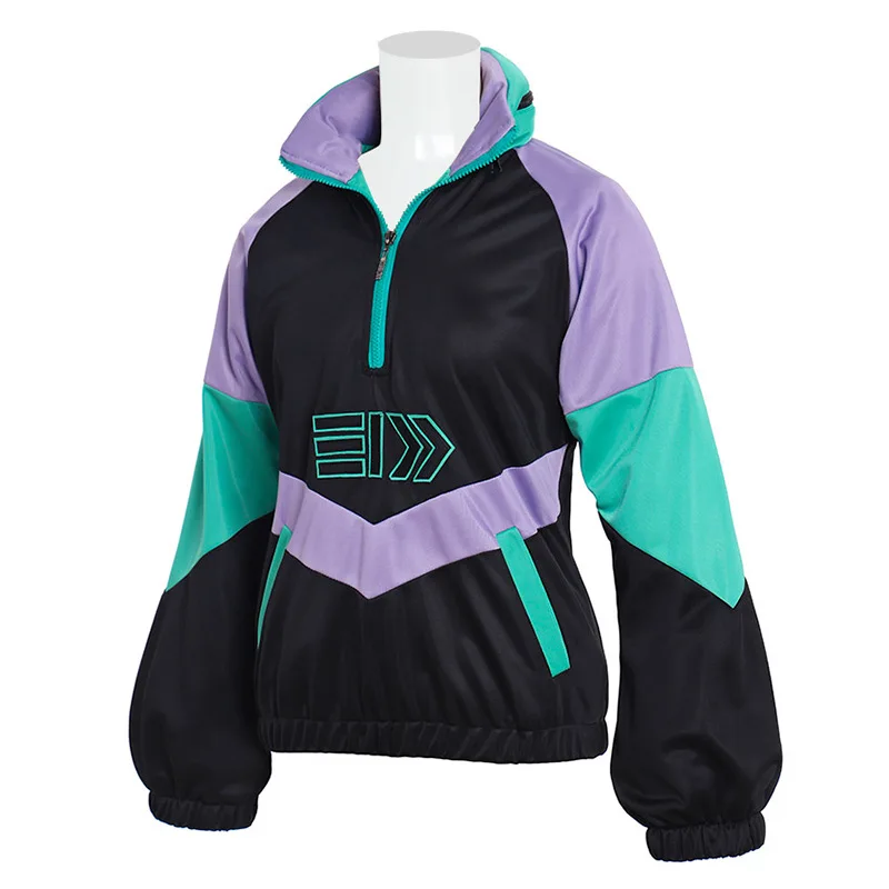 Legendary game Splatoon retro role-playing clothing top unisex adult casual pullover sweatshirt jacket contrasting color zipper