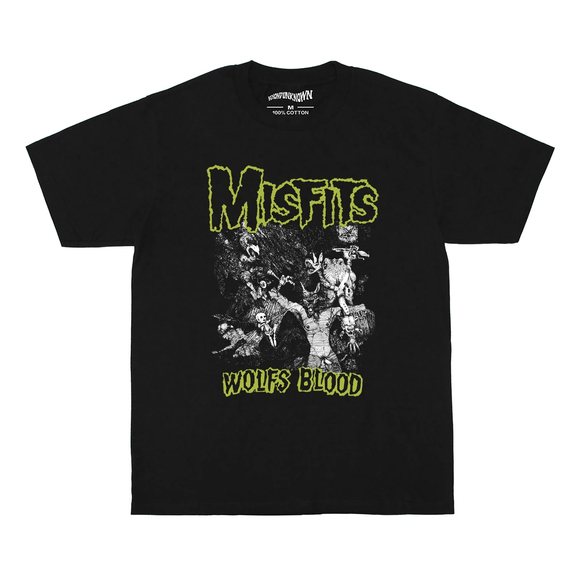 Misfits T-Shirt Wolfs Blood Hardcore Punk Rock Band Horror Samhain 