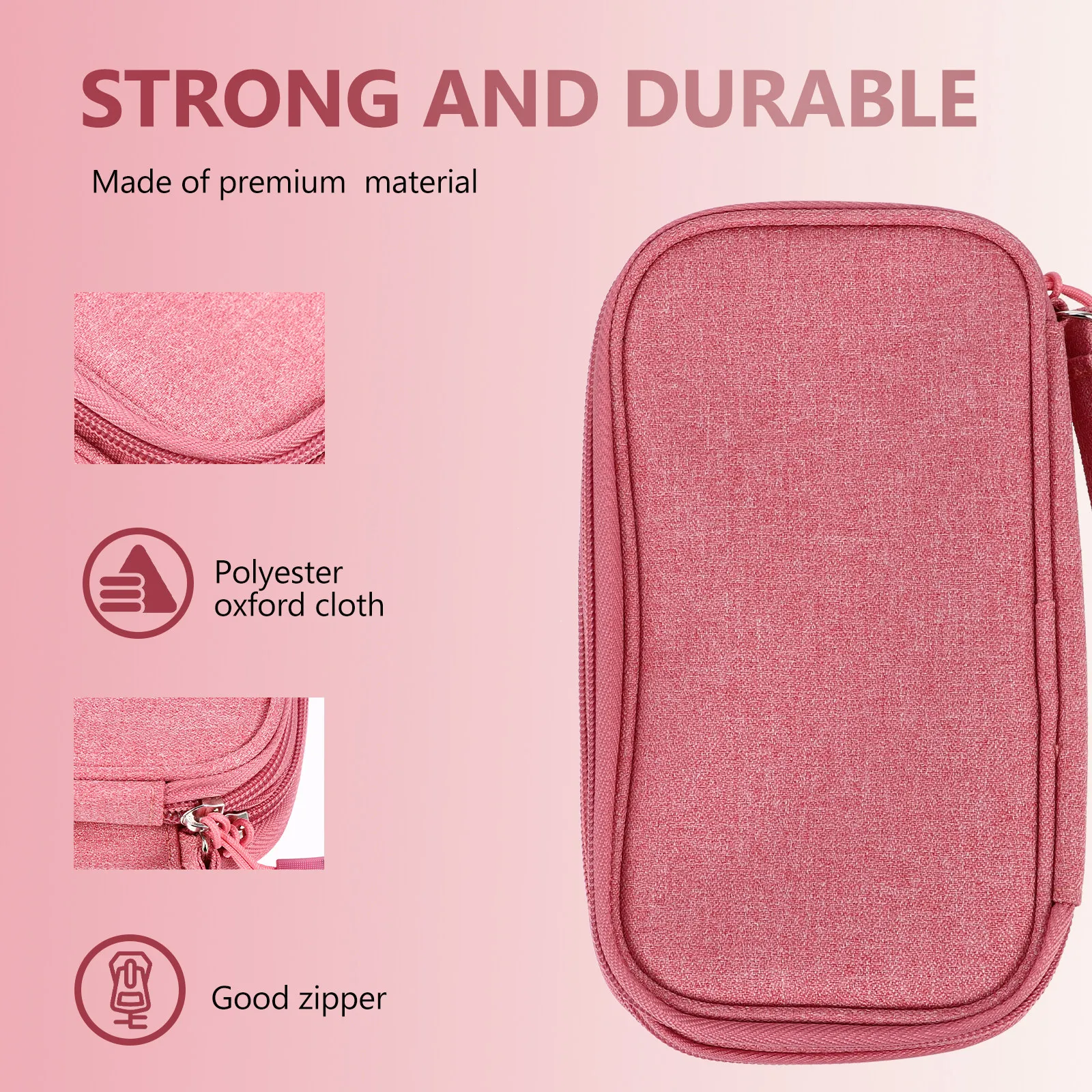 1Pcs Electronics Organizer Pouch for Travel Home Business Trip Fine Workmanship USB Cables Storage Bag Earphone Holder Sundries