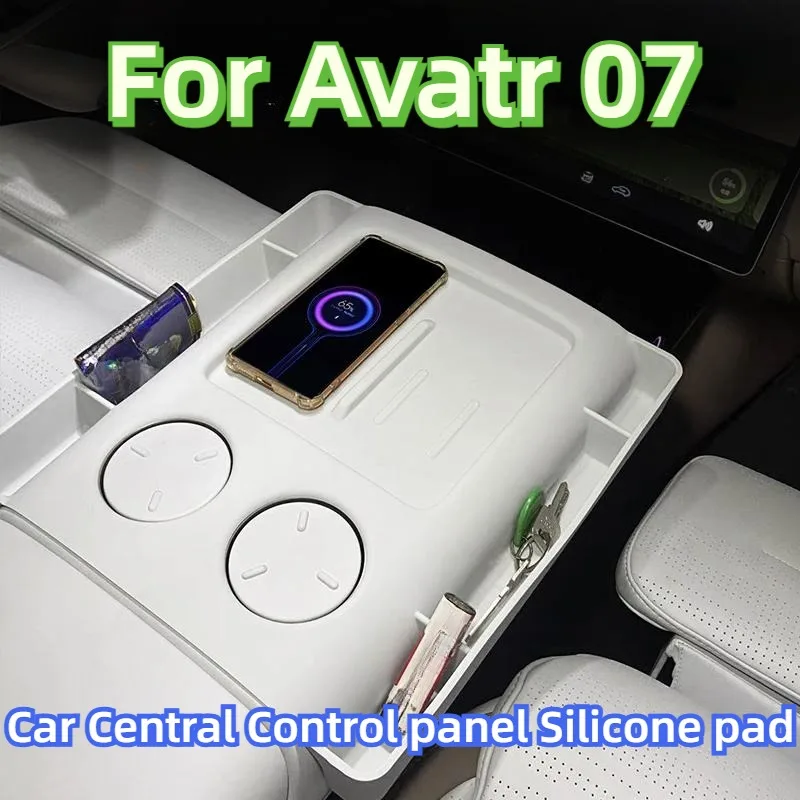 For Avatr 07 Car Central Control panel Silicone pad gear button paste anti-scratch dust interior special protection