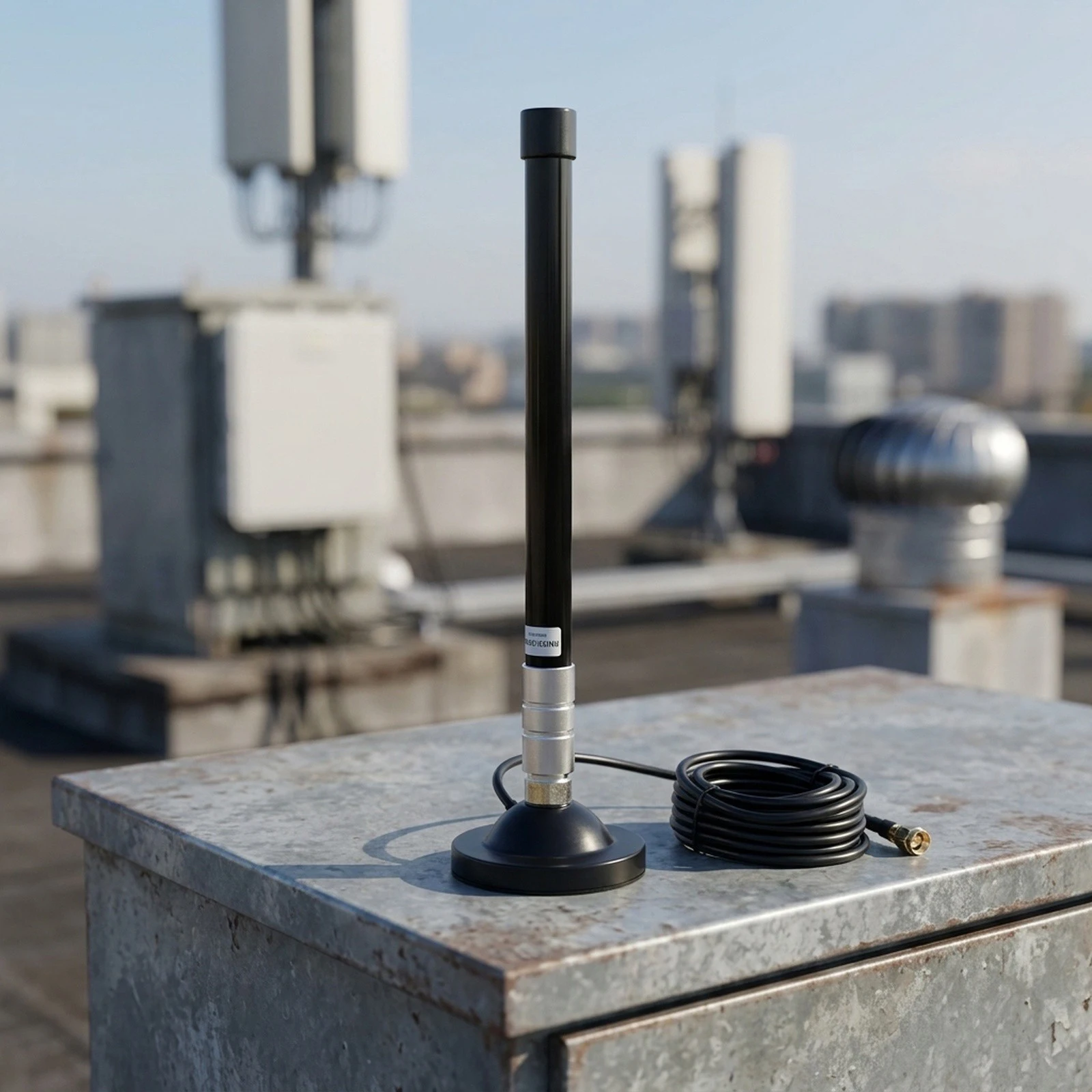1 Piece 7dBi 868MHz 915MHz Fiberglass Antenna N Male Magnetic Base For LoRaWAN Helium HNT Miner IoT Outdoor