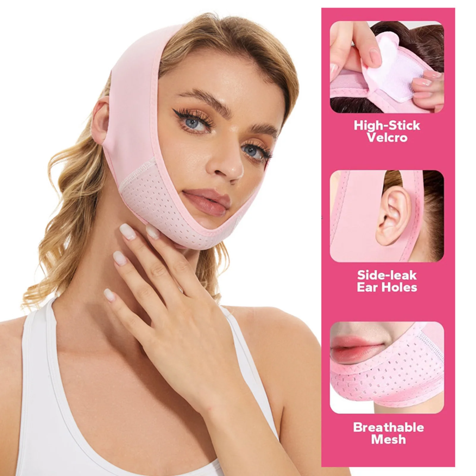 Daily Care Face Slimming Strap V Line Lifting Band for Women Double Chin Reducer Firming Mask Tightening Skin Care Tool