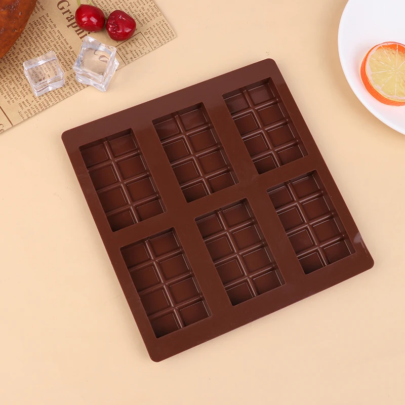 Molde de silicona rectangular para manualidades, barra de caramelo de Chocolate, romper, proteína, Engery, cera, derretido, bomba de grasa, aperitivos, herramientas para hornear de cocina